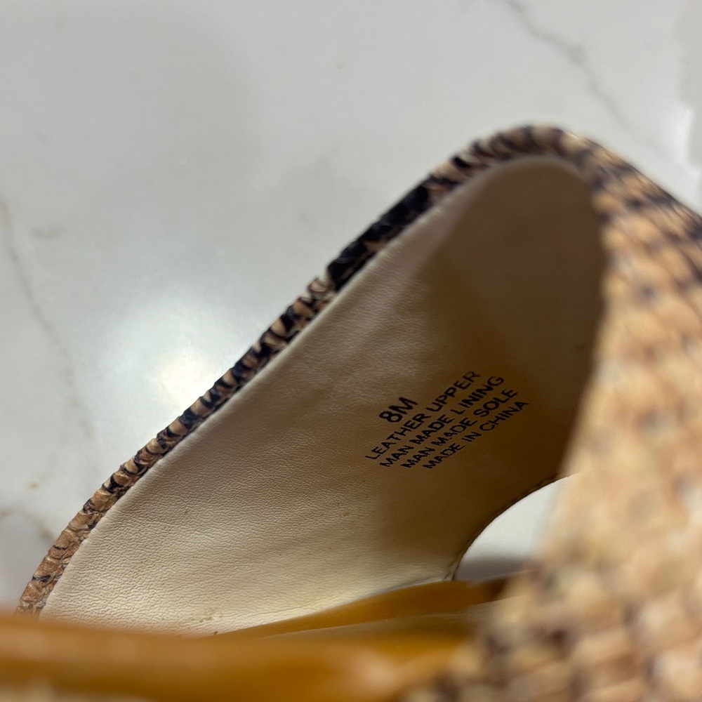 Gianni Bini Neutral Snake-Print Espadrille Platform Sandals - Picture 13 of 14